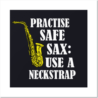 Safe Sax funny Saxophone Player Gift Posters and Art